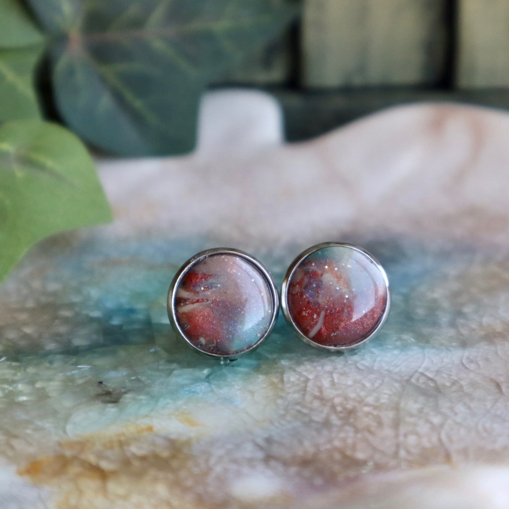 Handmade Polymer Clay Stud Earrings